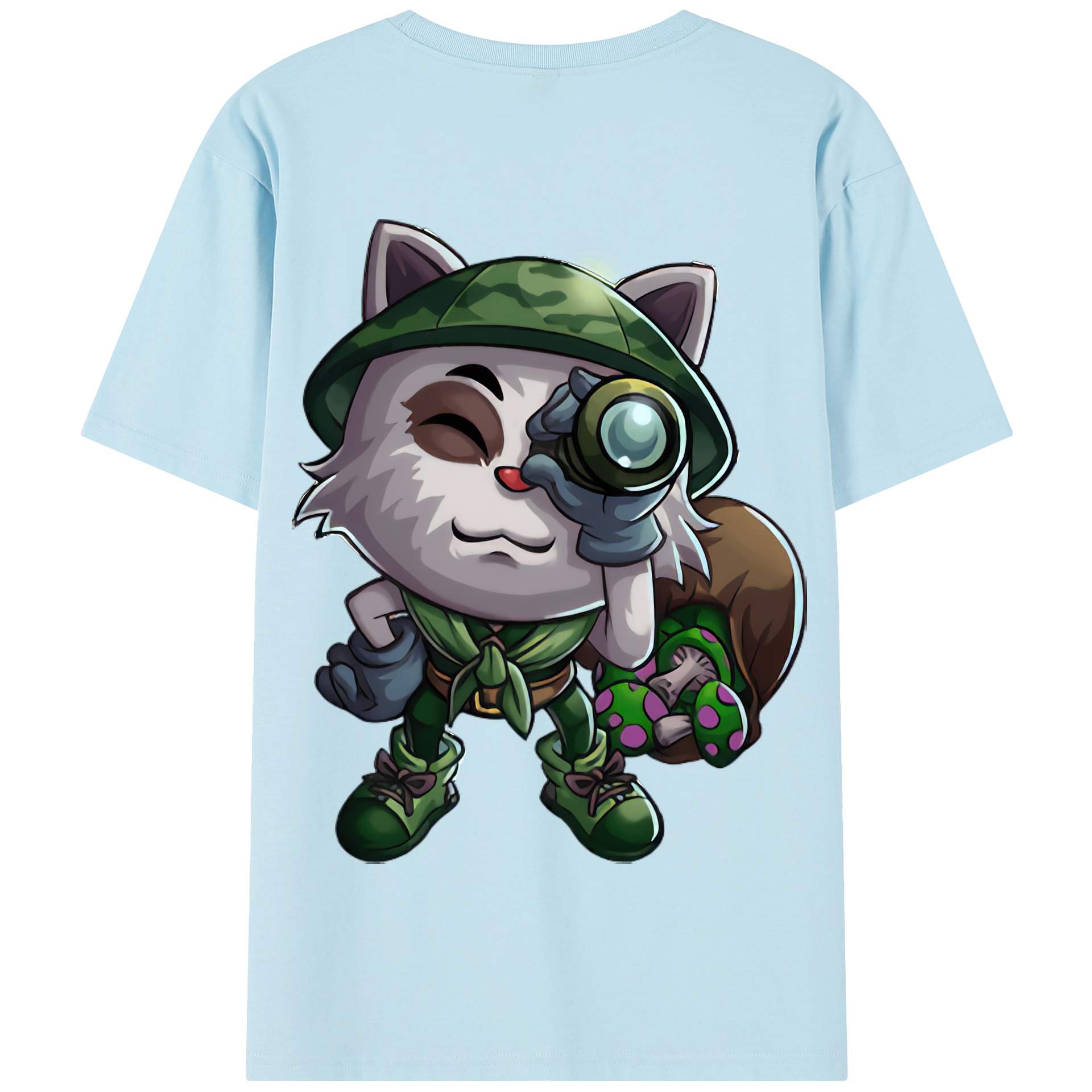 リーグ・オブ・レジェンド League of Legends LOL 綿100％半袖Tシャツ（背面プリント）